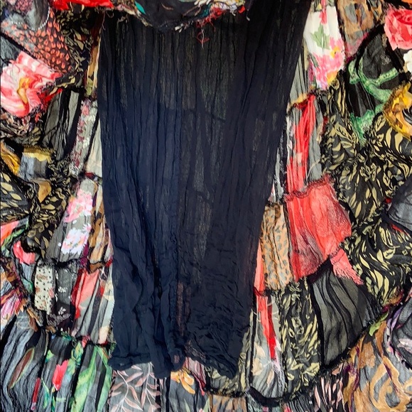 VTG 🌼 funky patchwork flowy skirt - Picture 6 of 7